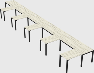 L-shaped desk