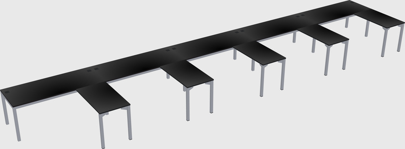 L-shaped desk