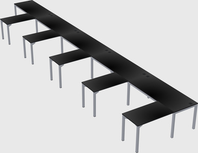 L-shaped desk