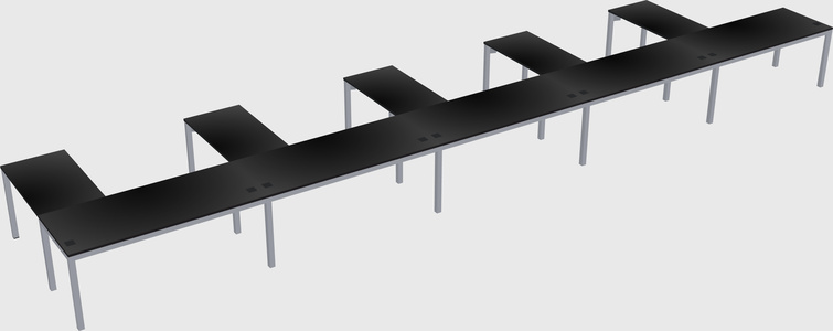 L-shaped desk