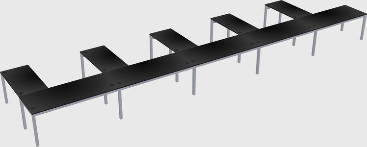 L-shaped desk