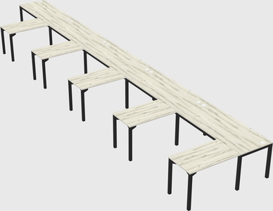 L-shaped desk