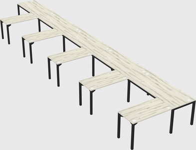 L-shaped desk