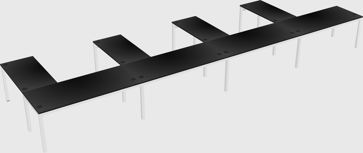 L-shaped desk