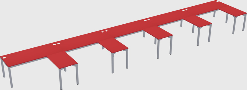 L-shaped desk