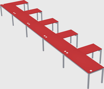L-shaped desk