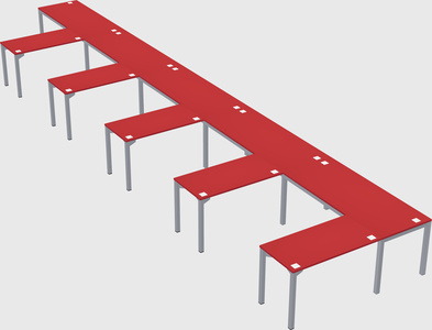 L-shaped desk