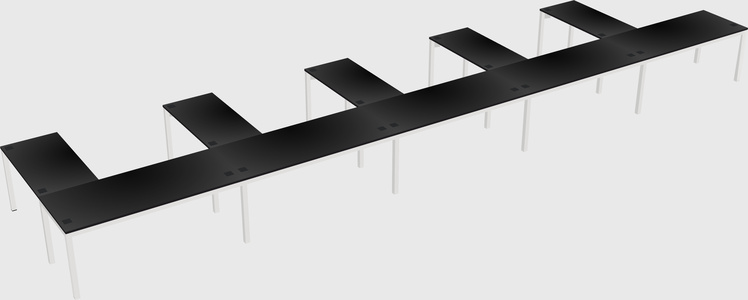 L-shaped desk