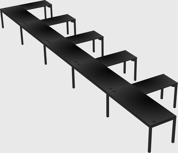 L-shaped desk