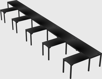 L-shaped desk