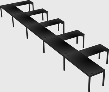 L-shaped desk