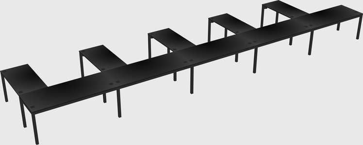 L-shaped desk