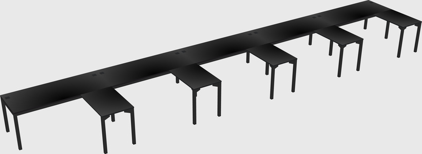 L-shaped desk