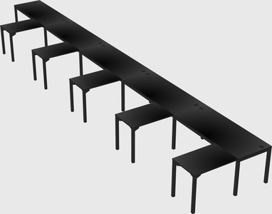 L-shaped desk