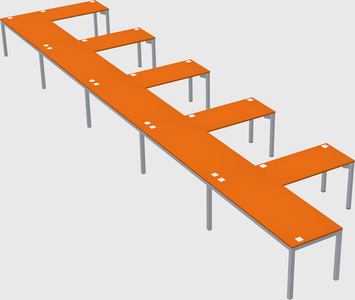 L-shaped desk