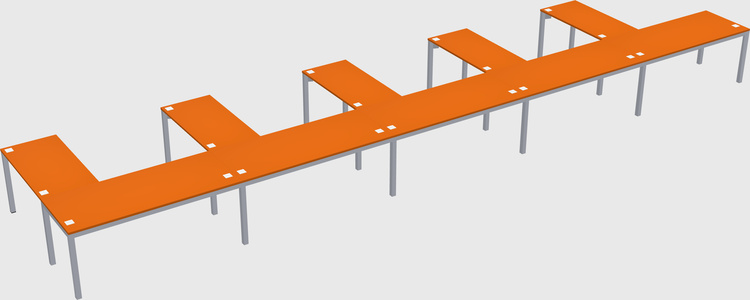 L-shaped desk