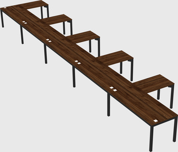 L-shaped desk