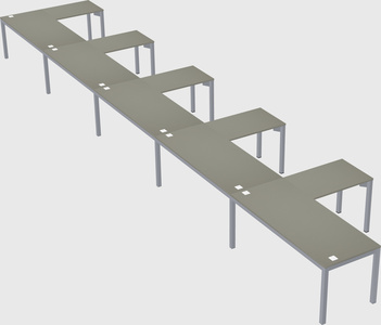 L-shaped desk