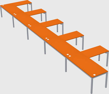 L-shaped desk