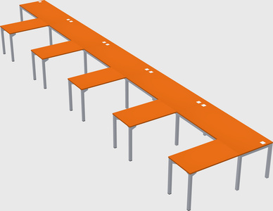 L-shaped desk