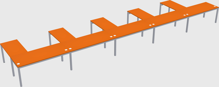 L-shaped desk