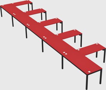L-shaped desk