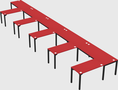 L-shaped desk