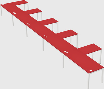 L-shaped desk