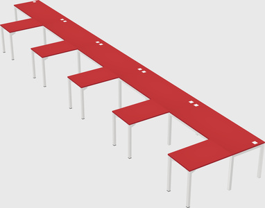L-shaped desk