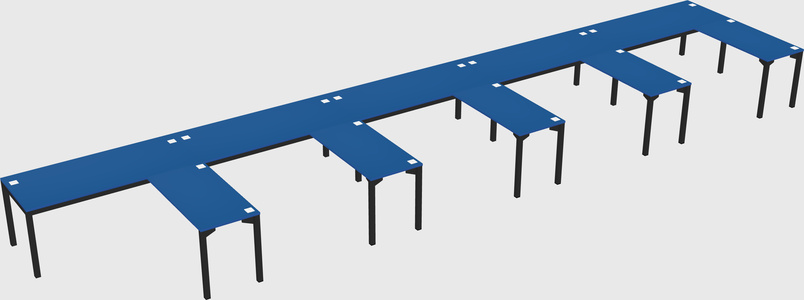 L-shaped desk