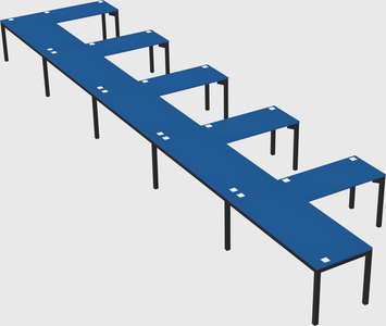 L-shaped desk