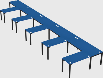 L-shaped desk