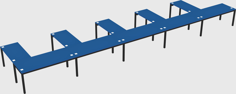 L-shaped desk