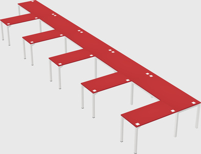 L-shaped desk