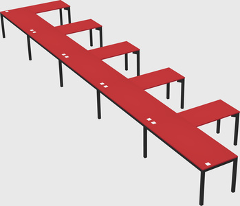 L-shaped desk