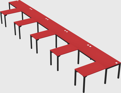 L-shaped desk