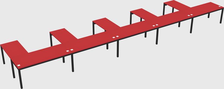 L-shaped desk