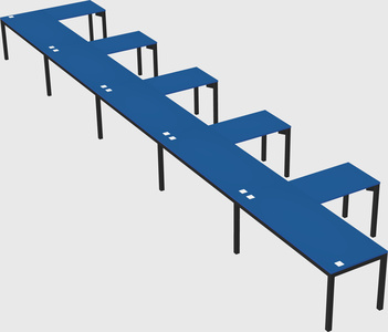 L-shaped desk