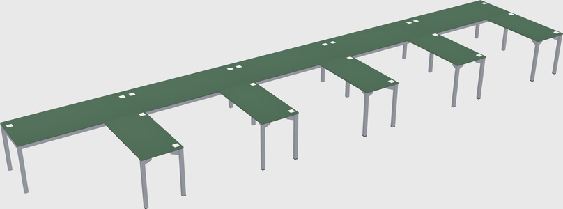 L-shaped desk
