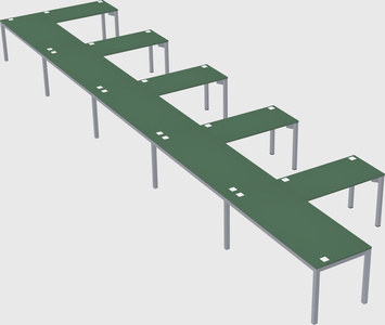 L-shaped desk