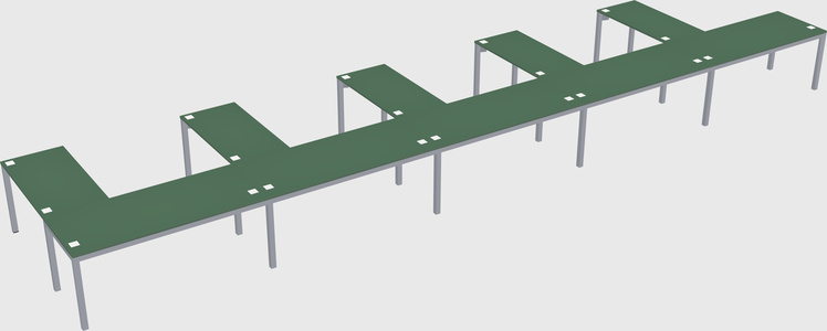 L-shaped desk