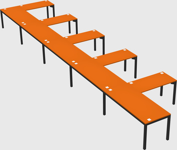 L-shaped desk