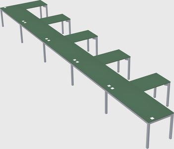 L-shaped desk