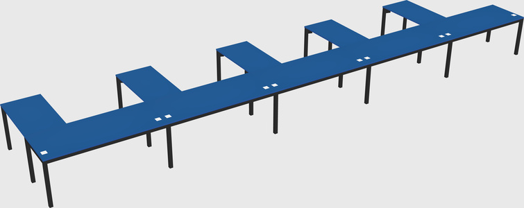 L-shaped desk