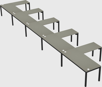 L-shaped desk
