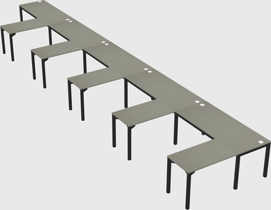 L-shaped desk