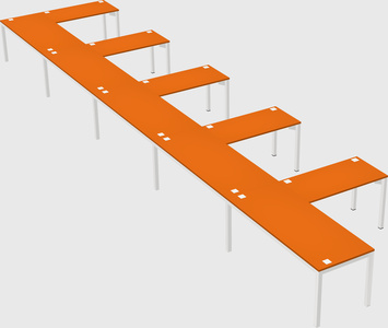 L-shaped desk