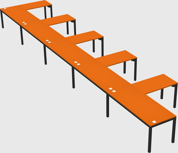 L-shaped desk