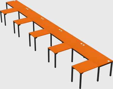 L-shaped desk