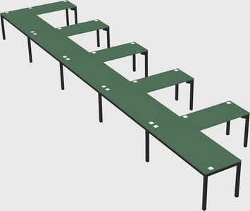 L-shaped desk